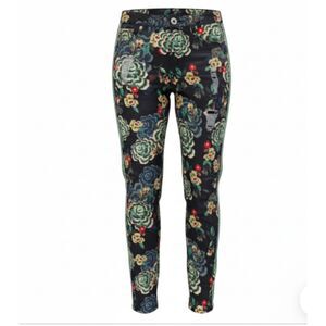 Marc Aurel Floral with Stripe Distressed Jeans 32 from Germany